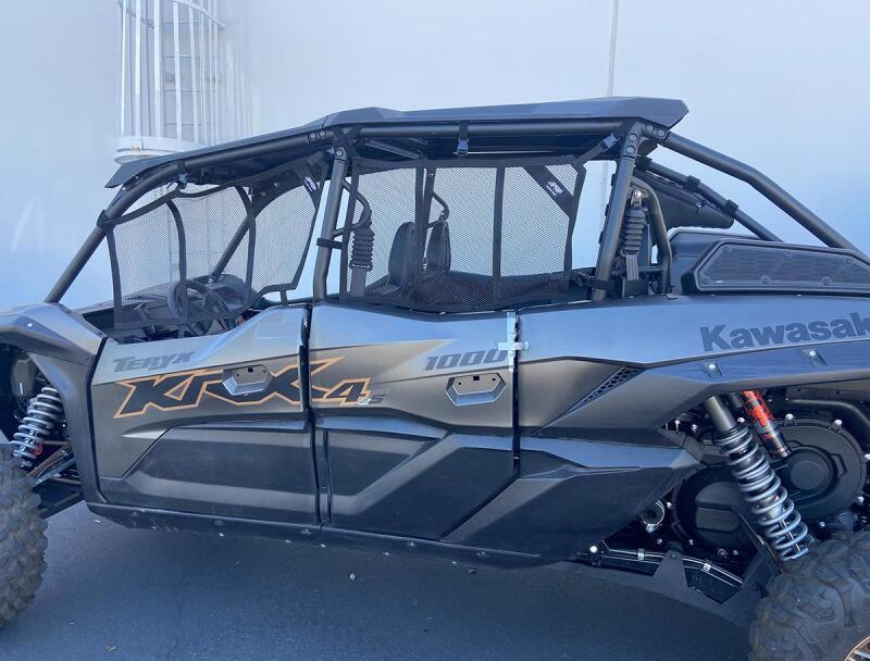 Kawasaki KRX 4 Mesh Window Net Set - Rear - PRP Seats - `22-`27